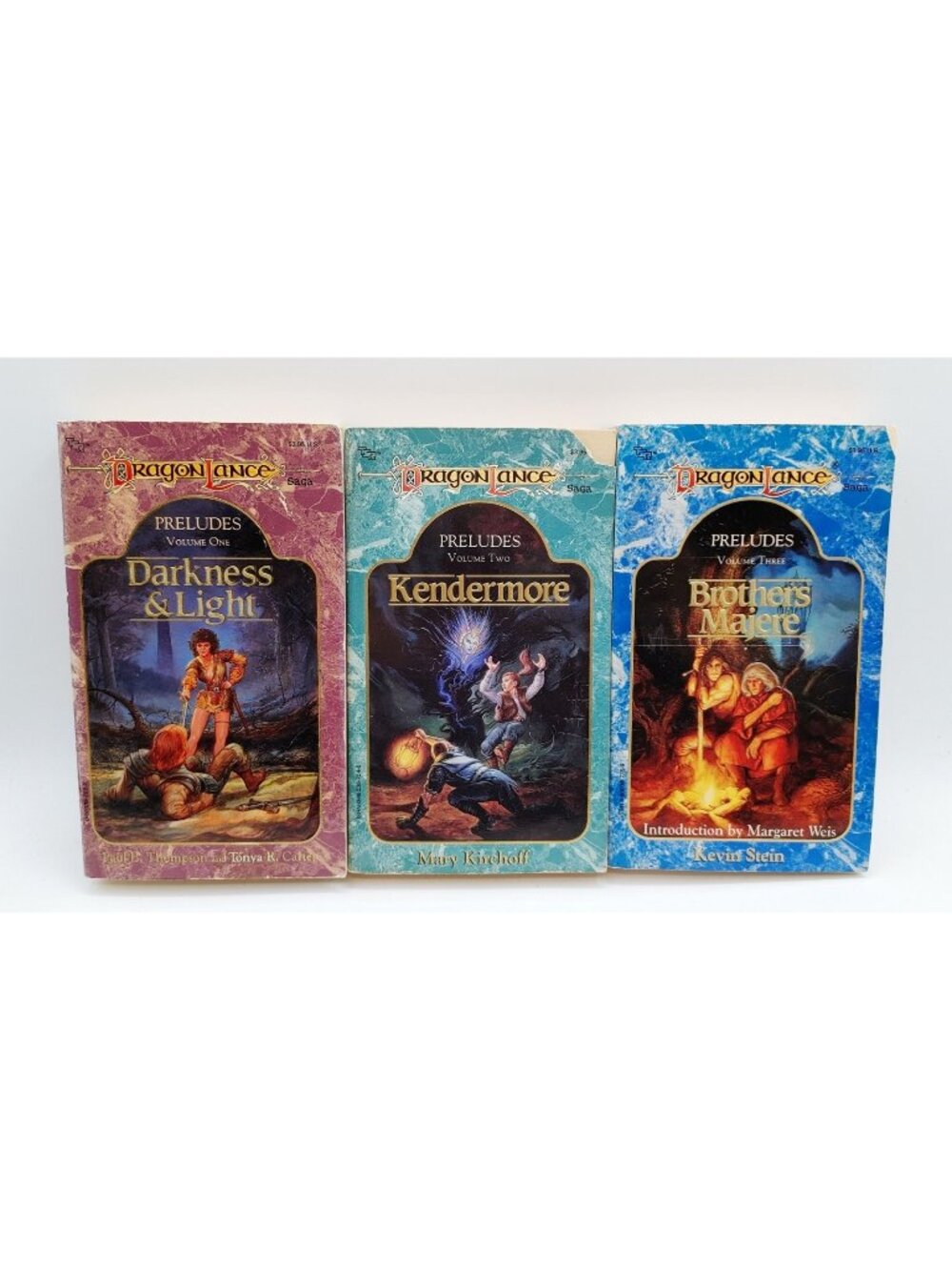 TSR DragonLance Preludes Trilogy Volumes 1,2,3 Paperback All First Printing 80s